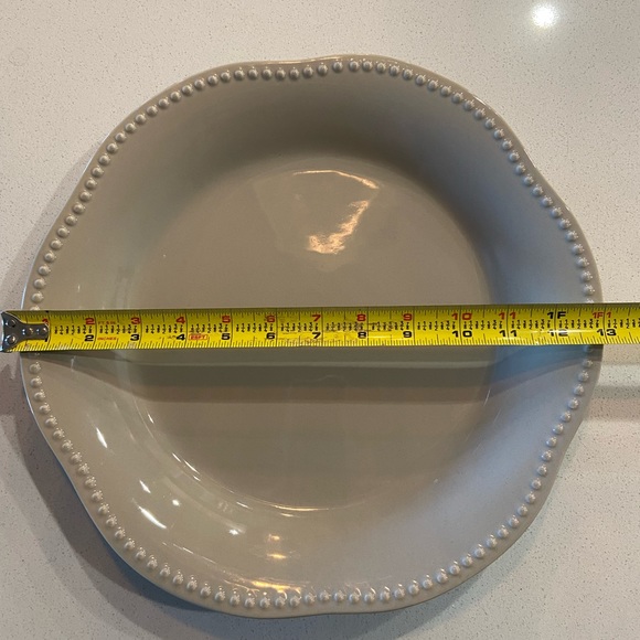 Pottery Barn Emma Beaded Stoneware Serving Platter - Picture 4 of 4